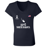 Thumbnail for OOTO - NORTH DAKOTA - B6005 Ladies' Jersey V-Neck T-Shirt - 6 COLORS -