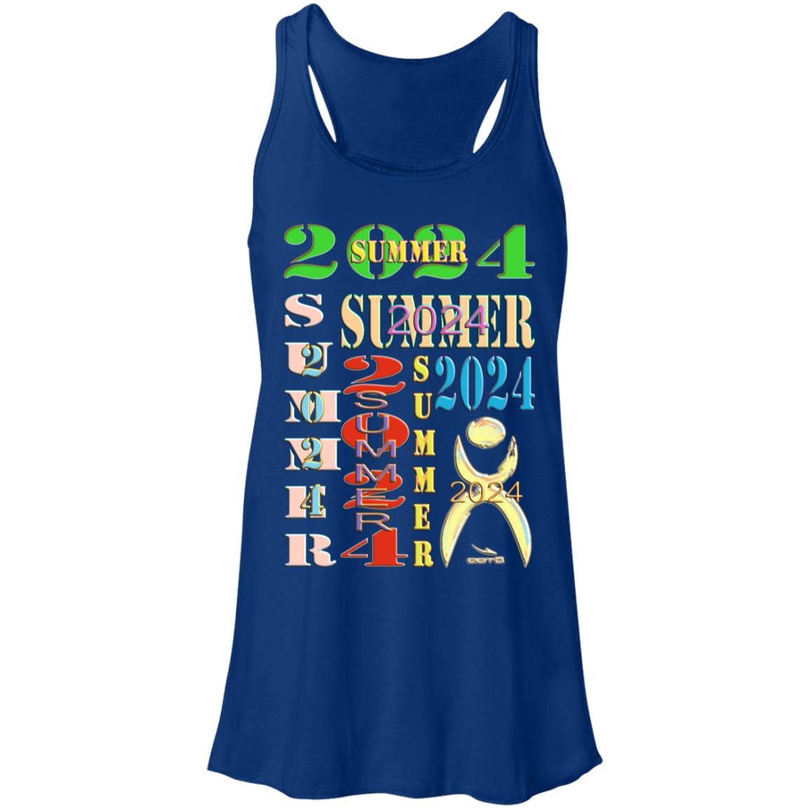 MO JUNE, JULY 2024 - Ladies B8800 Flowy Racerback Tank - 8 COLORS -