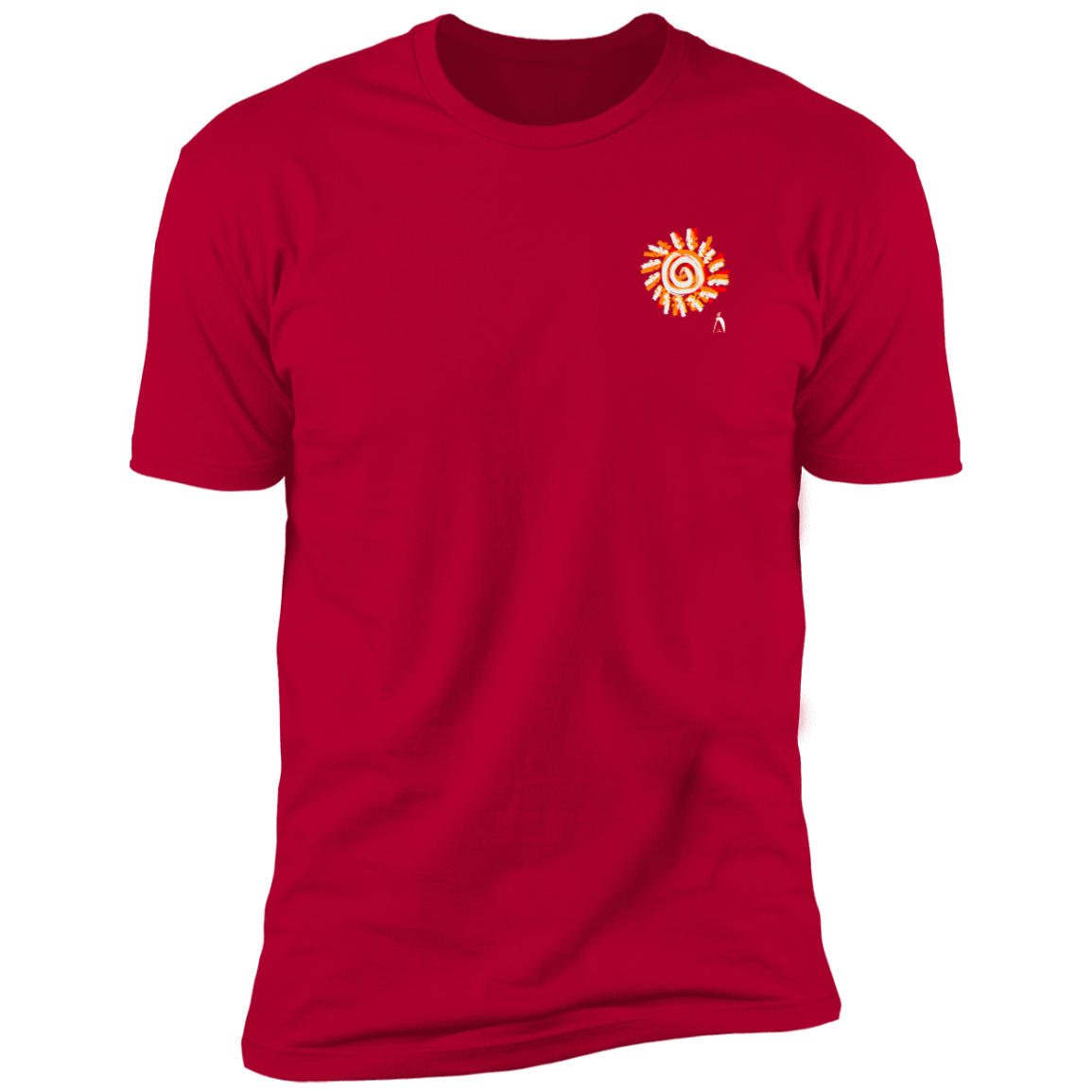 PAINTED SUN WITH BIG STEPPIN GLYPHIC - NL3600 Premium Short Sleeve T-Shirt - 12 COLORS -