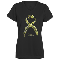 Thumbnail for GLYPHIC EN YELLOWED MESS HALTED PHASE - 1790 Ladies’ Moisture-Wicking V-Neck Tee - 5 COLORS -