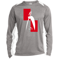 Thumbnail for MO SEP OCT 2024 ST361LS Mens Long Sleeve Heather Colorblock Performance Tee - 6 COLORBLOCK COLORS -