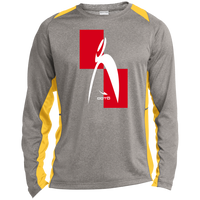 Thumbnail for MO SEP OCT 2024 ST361LS Mens Long Sleeve Heather Colorblock Performance Tee - 6 COLORBLOCK COLORS -