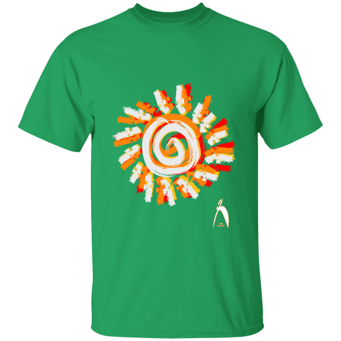 OOTO - PAINTED SUN WITH BIG STEPPIN GLYPHIC - G500B Youth 5.3 oz 100% Cotton T-Shirt - 14 COLORS -