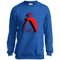 Thumbnail for OOTO - BIG STEPPIN GLYPHIC AND SHADOW 3D EFFECT - PC90Y Youth Crewneck Sweatshirt - 5 COLORS -