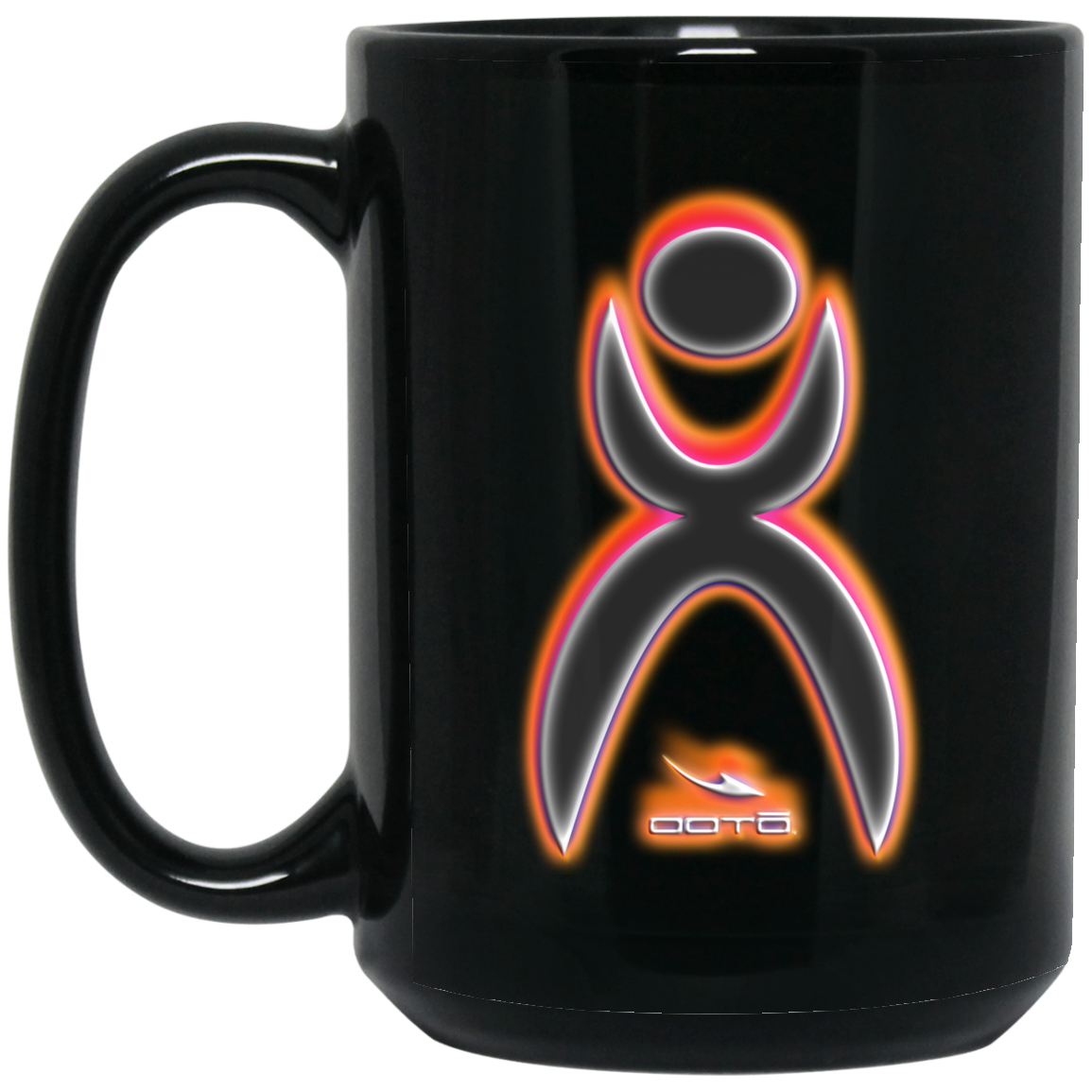 OOTO - GLYPHICA AUR - BM15OZ 15 oz. Black Mug - 1 COLOR -