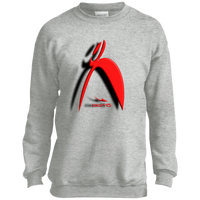 Thumbnail for OOTO - BIG STEPPIN GLYPHIC AND SHADOW 3D EFFECT - PC90Y Youth Crewneck Sweatshirt - 5 COLORS -