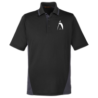 Thumbnail for OOTO - BIG STEPPIN GLYPHIC - SM M386 Harriton Flash Plus IL Colorblock Polo - 5 COLORS -