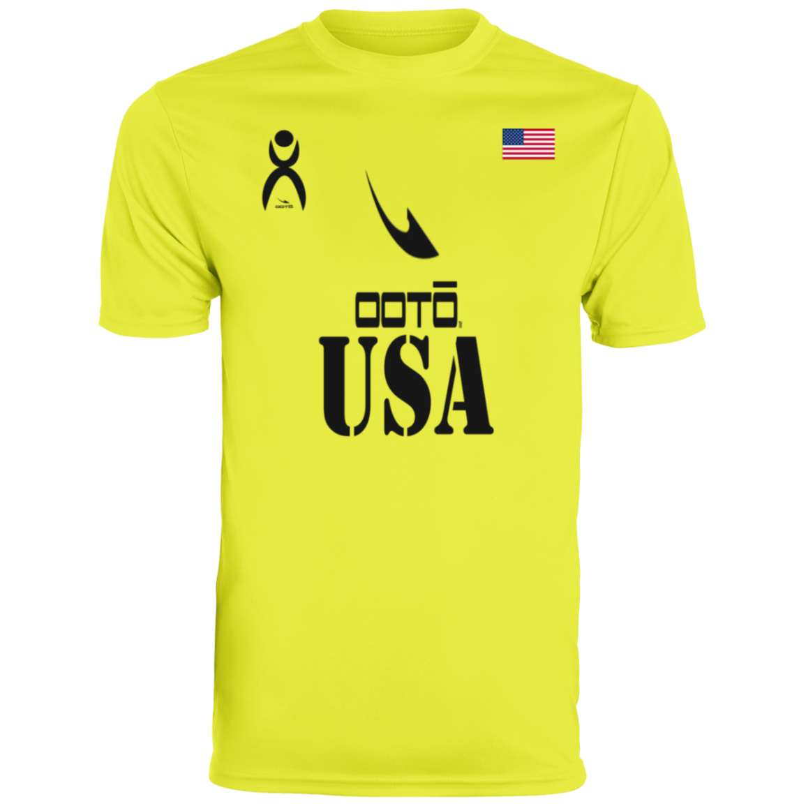 OOTO - USA - BL - 790 Men's Moisture-Wicking Tee - 2 NEON COLORS -