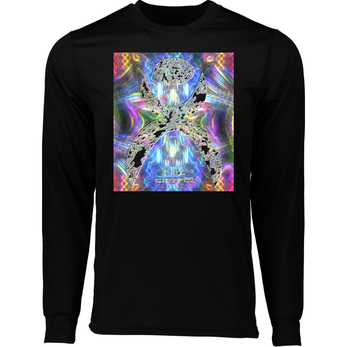 GLYPHIC EN HALTED PHASE PLASMATIC NEON - 788 Long Sleeve Moisture-Wicking Tee - 6 COLORS -