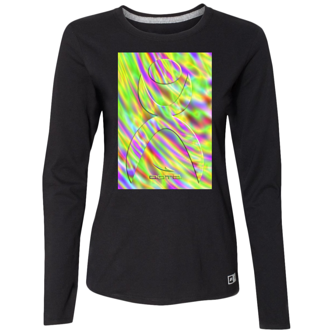 GLYPHIC EN GLASS NEON TIDE - 64LTTX Ladies’ Essential Dri-Power Long Sleeve Tee - 1 COLOR -