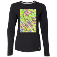 Thumbnail for GLYPHIC EN GLASS NEON TIDE - 64LTTX Ladies’ Essential Dri-Power Long Sleeve Tee - 1 COLOR -