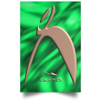 Thumbnail for OOTO - BIG STEPPIN COPPER GLYPHIC EN GREEN PLASMA - POSPO Satin Portrait Poster - 4 SIZES -