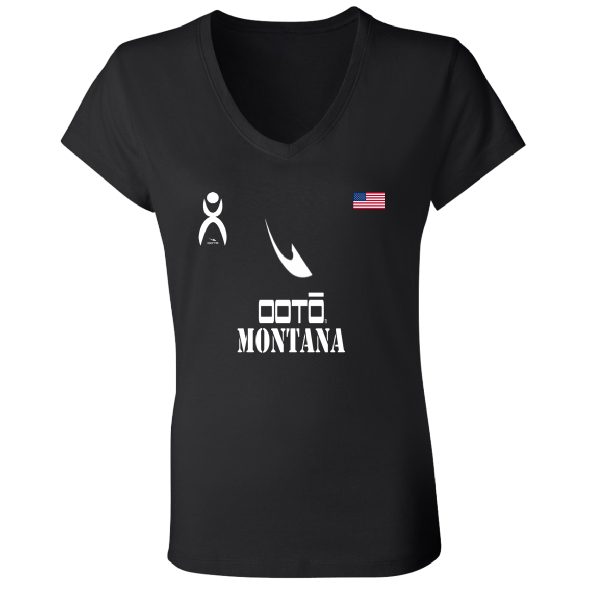 OOTO - MONTANA - B6005 Ladies' Jersey V-Neck T-Shirt - 6 COLORS -