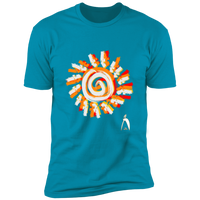 Thumbnail for PAINTED SUN WITH BIG STEPPIN GLYPHIC - NL3600 Premium Short Sleeve T-Shirt - 8 COLORS -