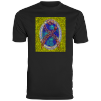 Thumbnail for OOTO - GLYPHIC EN HALTED PHASE OVER NEW LIFE IRIDESCENT POOL - 791 Youth Moisture-Wicking Tee - 1 COLOR -