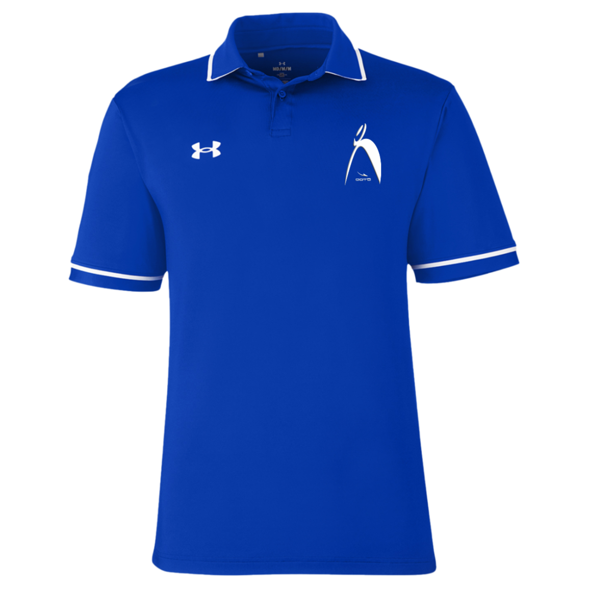 OOTO - BIG STEPPIN GLYPHIC - WT SM 1376904 Under Armour Mens Tipped Team Polo - 7 COLORS -