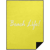 Thumbnail for OOTO - BEACH LIFE WITH GLYPHIC EN WHITE - PBL Premium Picnic Blanket 60