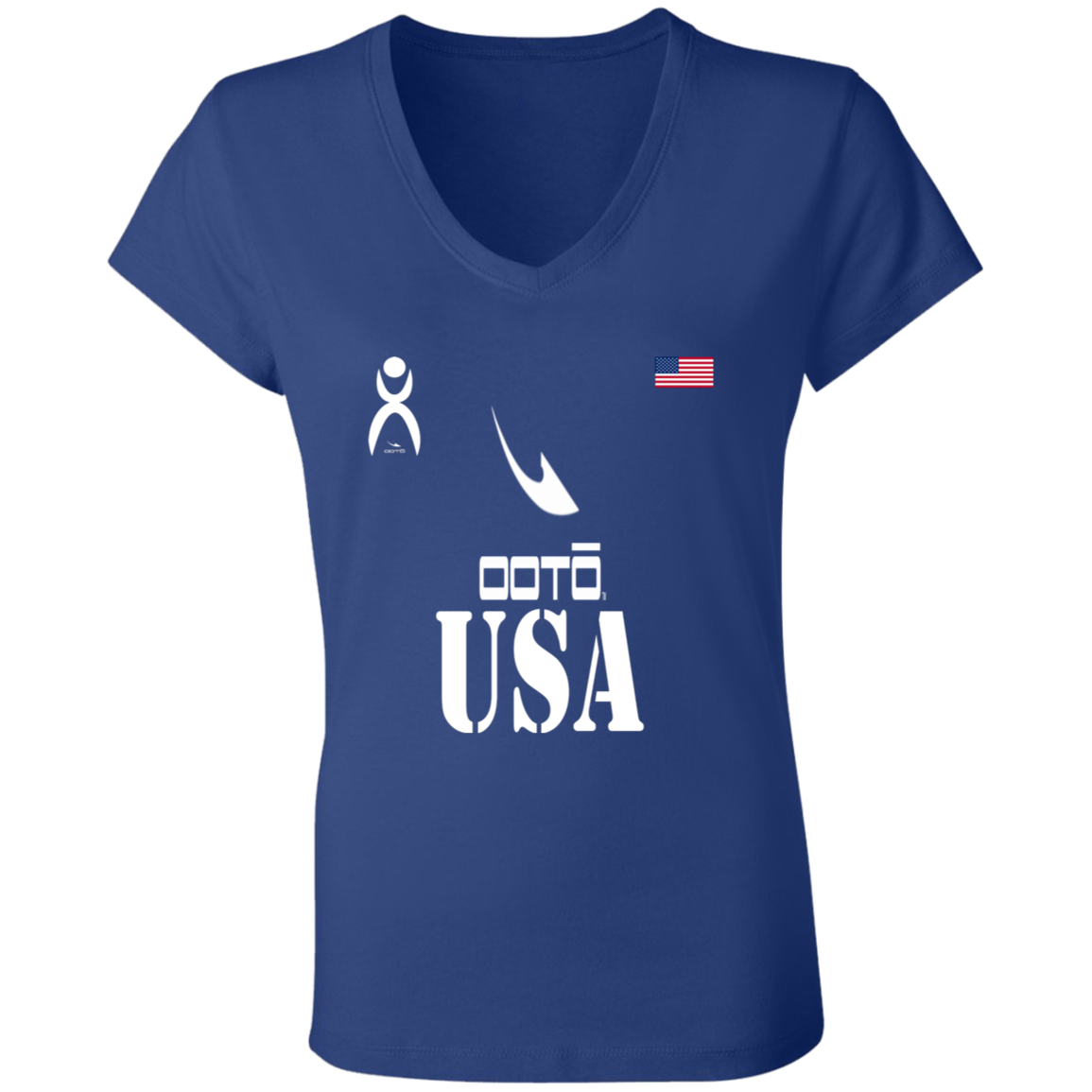 OOTO - USA - B6005 Ladies' Jersey V-Neck T-Shirt