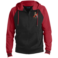 Thumbnail for ITEM 14.) FOUNDER - CROWNED BIG STEPPIN GLYPHIC - ST236 Men's Sport-Wick® Full-Zip Hooded Jacket - Men XS THRU 4XL - 2 COLORS -