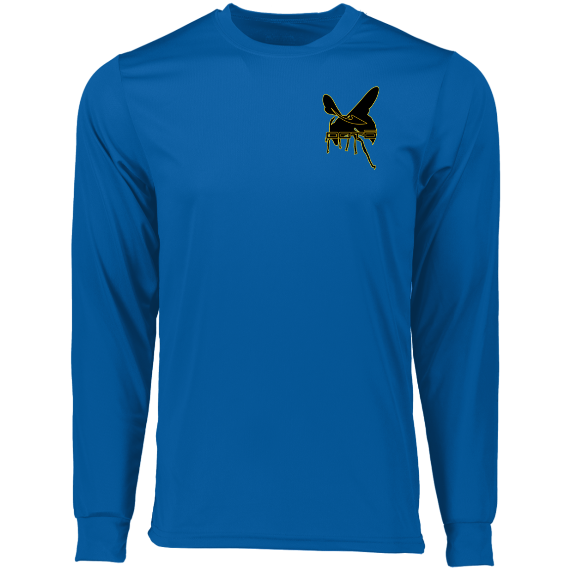 DASH AND HORNET BLACK - 788 Long Sleeve Moisture-Wicking Tee - 6 COLORS -