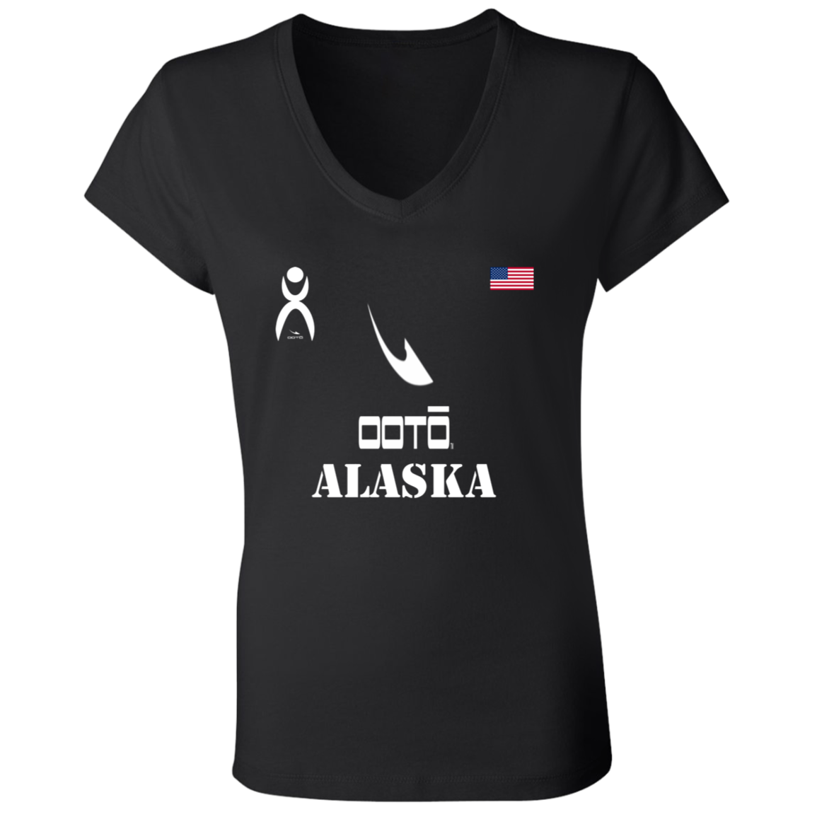 OOTO - ALASKA - B6005 Ladies' Jersey V-Neck T-Shirt - 6 COLORS -