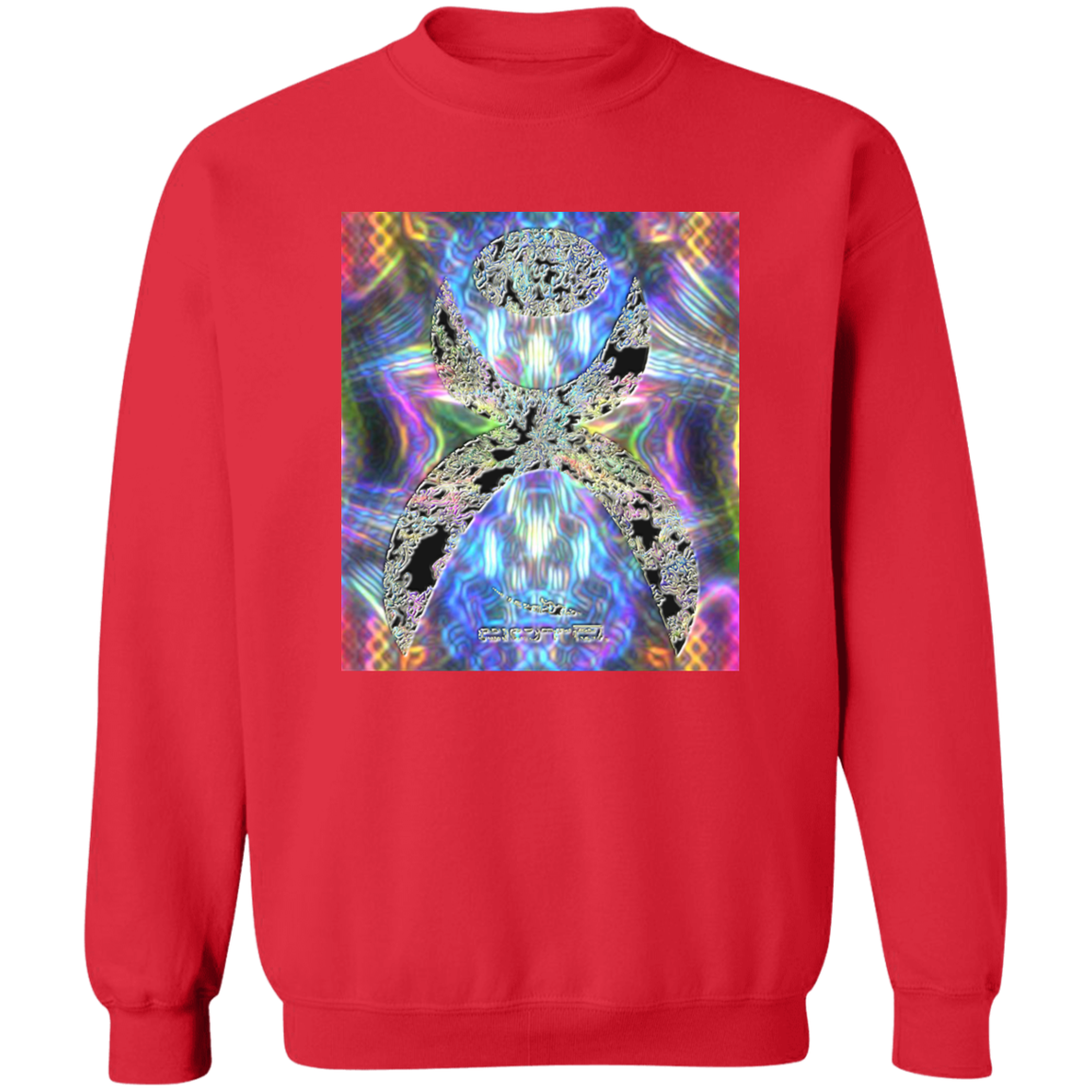 OOTO - GLYPHIC EN HALTED PHASE PLASMATIC NEON - G180 Crewneck Pullover Sweatshirt - 10 COLORS -