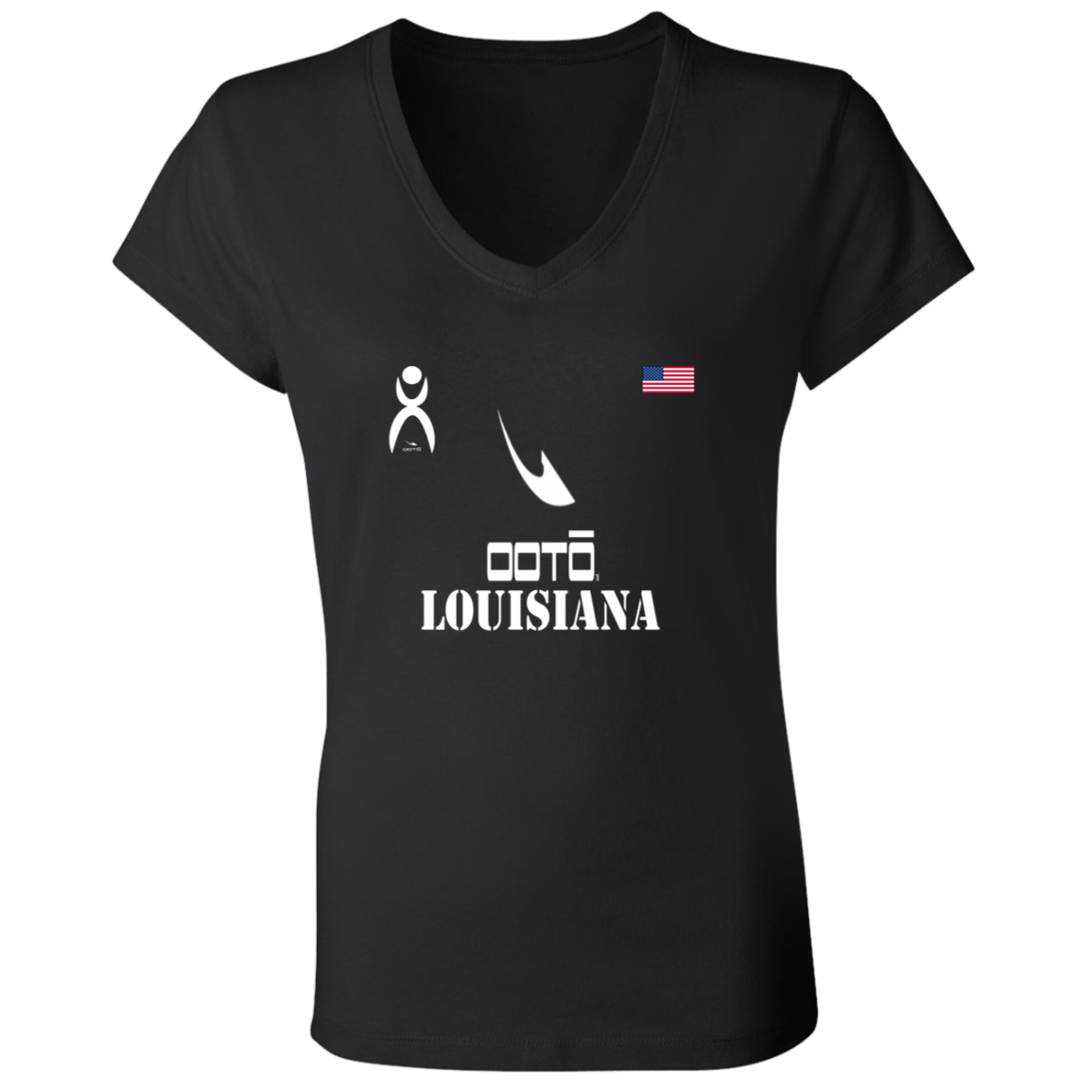 OOTO - LOUISIANA - B6005 Ladies' Jersey V-Neck T-Shirt - 6 COLORS -