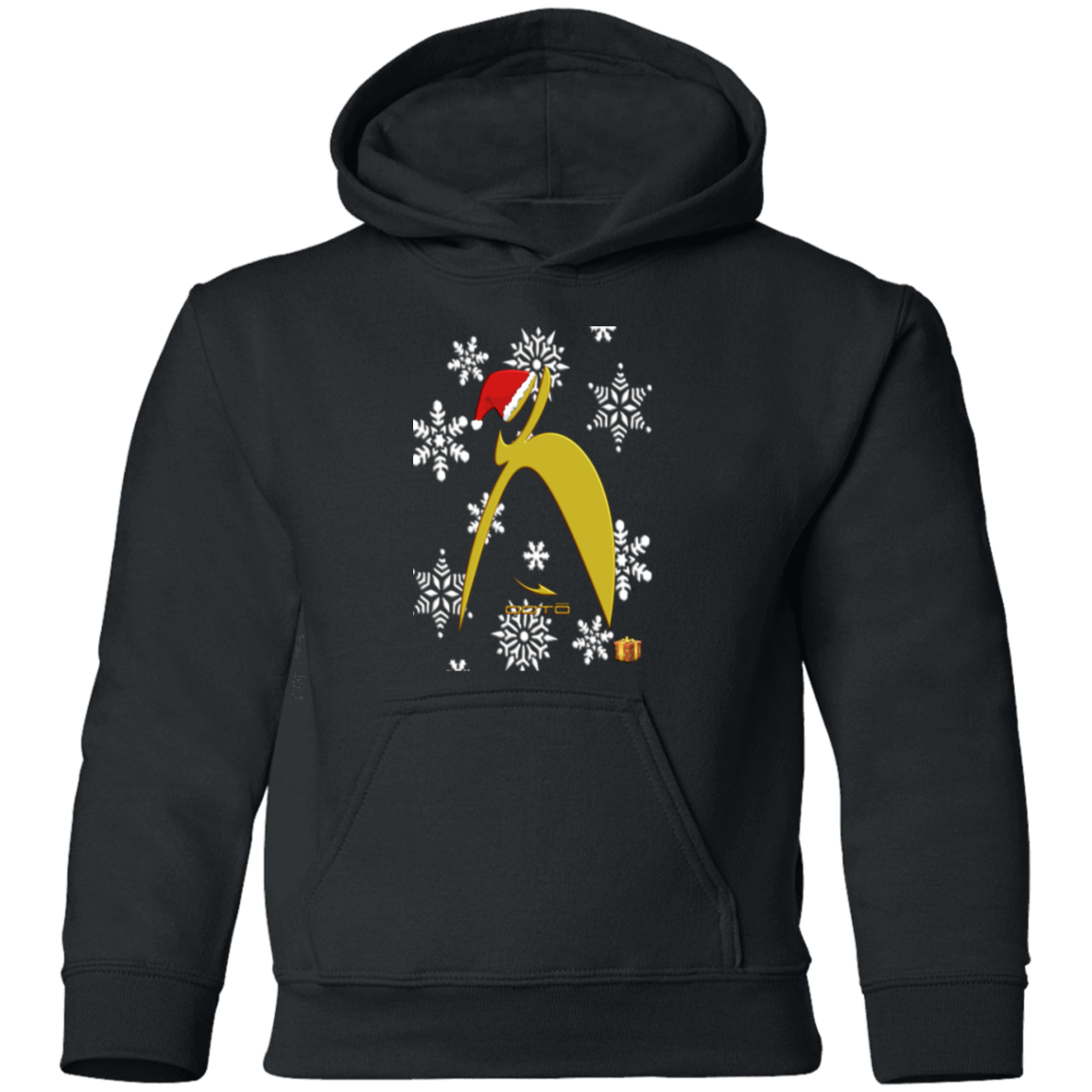 OOTO - BIG STEPPIN GLYPHIC SANTA - G185B Youth Pullover Hoodie - 7 COLORS -