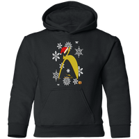 Thumbnail for OOTO - BIG STEPPIN GLYPHIC SANTA - G185B Youth Pullover Hoodie - 7 COLORS -