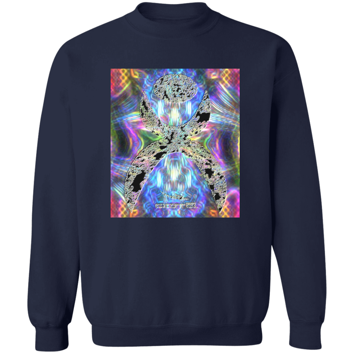 OOTO - GLYPHIC EN HALTED PHASE PLASMATIC NEON - G180 Crewneck Pullover Sweatshirt - 10 COLORS -