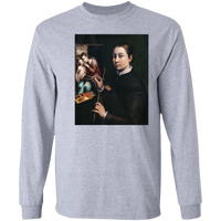 Thumbnail for SOFONISBA ANGUISSOLA - SELF PORTRAIT AT THE EASEL - ca.1556-1565 - LANCUT CASTLE / POLAND - G240 LS Ultra Cotton T-Shirt - 7 COLORS -