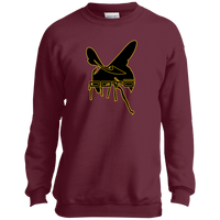 Thumbnail for OOTO - DASH AND HORNET BLACK - PC90Y Youth Crewneck Sweatshirt - 5 COLORS -