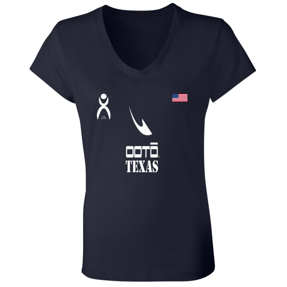 OOTO - TEXAS - B6005 Ladies' Jersey V-Neck T-Shirt - 6 COLORS -