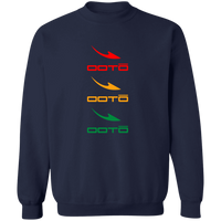 Thumbnail for OOTO - DASHES EN TRI COLOR X 3 - G180 Crewneck Pullover Sweatshirt - 4 COLORS -