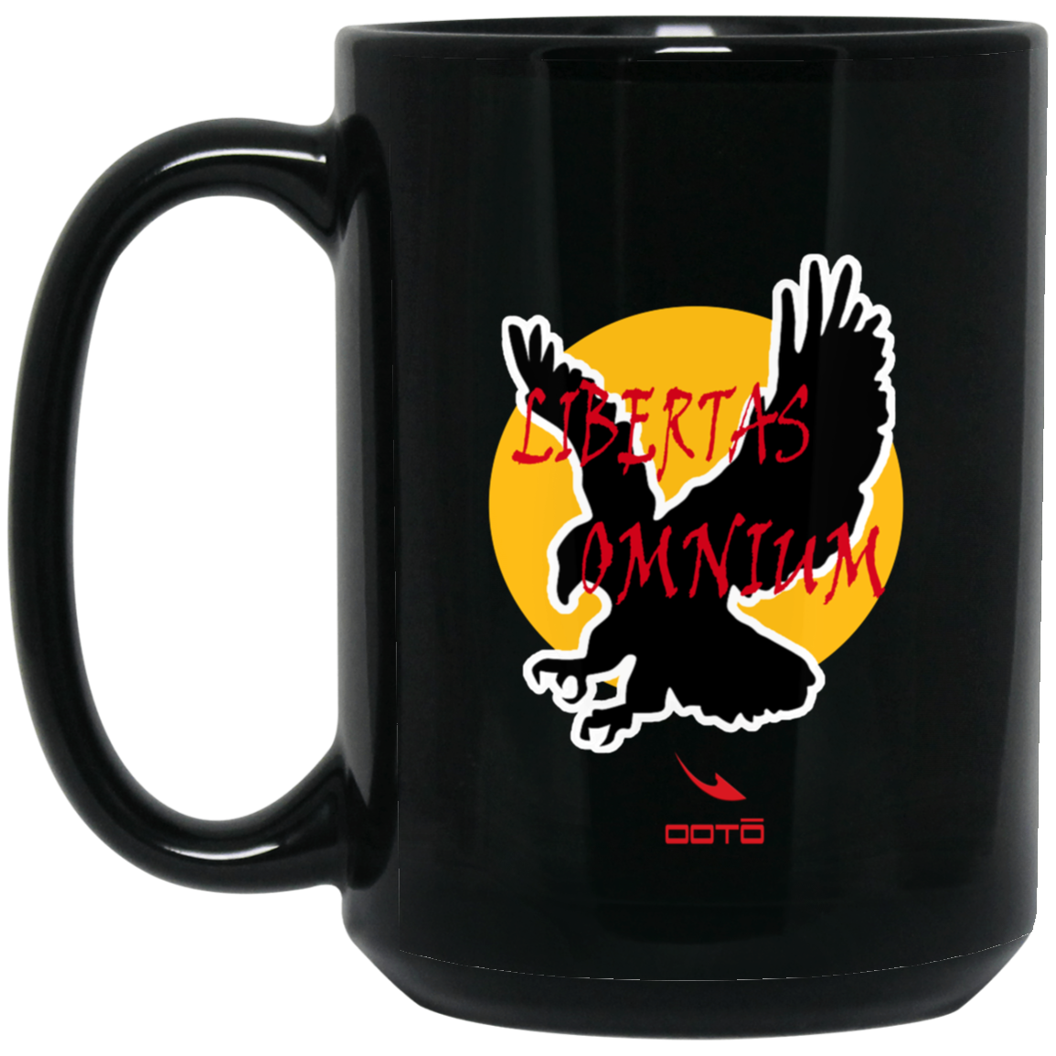 OOTO - LIBERTAS OMNIUM -  BM15OZ 15oz Black Mug - 1 COLOR -