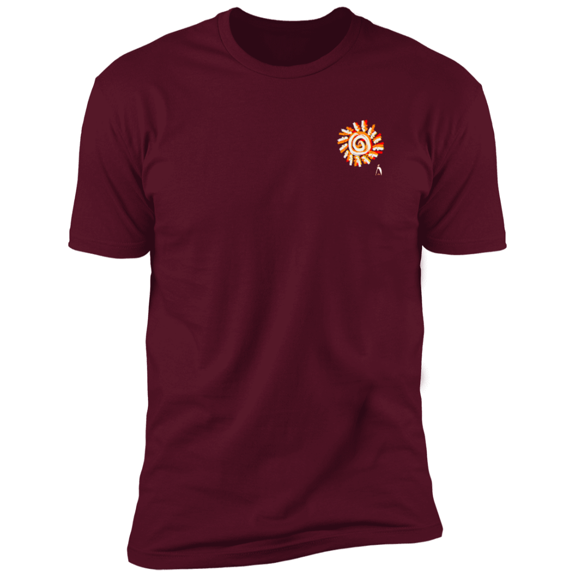 PAINTED SUN WITH BIG STEPPIN GLYPHIC - NL3600 Premium Short Sleeve T-Shirt - 12 COLORS -