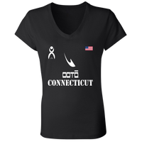 Thumbnail for OOTO - CONNECTICUT - B6005 Ladies' Jersey V-Neck T-Shirt - 6 COLORS -