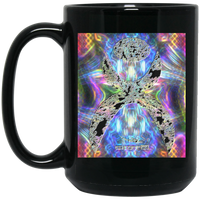 Thumbnail for OOTO - GLYPHIC EN HALTED PHASE PLASMATIC NEON - BM15OZ 15 oz. Black Mug - 1 COLOR -