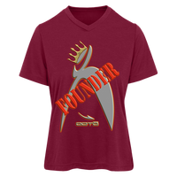 Thumbnail for ITEM 42.) FOUNDER - CROWNED BIG STEPPIN GLYPHIC - TT11HW Team 365 Womens Sonic Heather Tee - Women XS THRU 3XL - 3 COLORS -