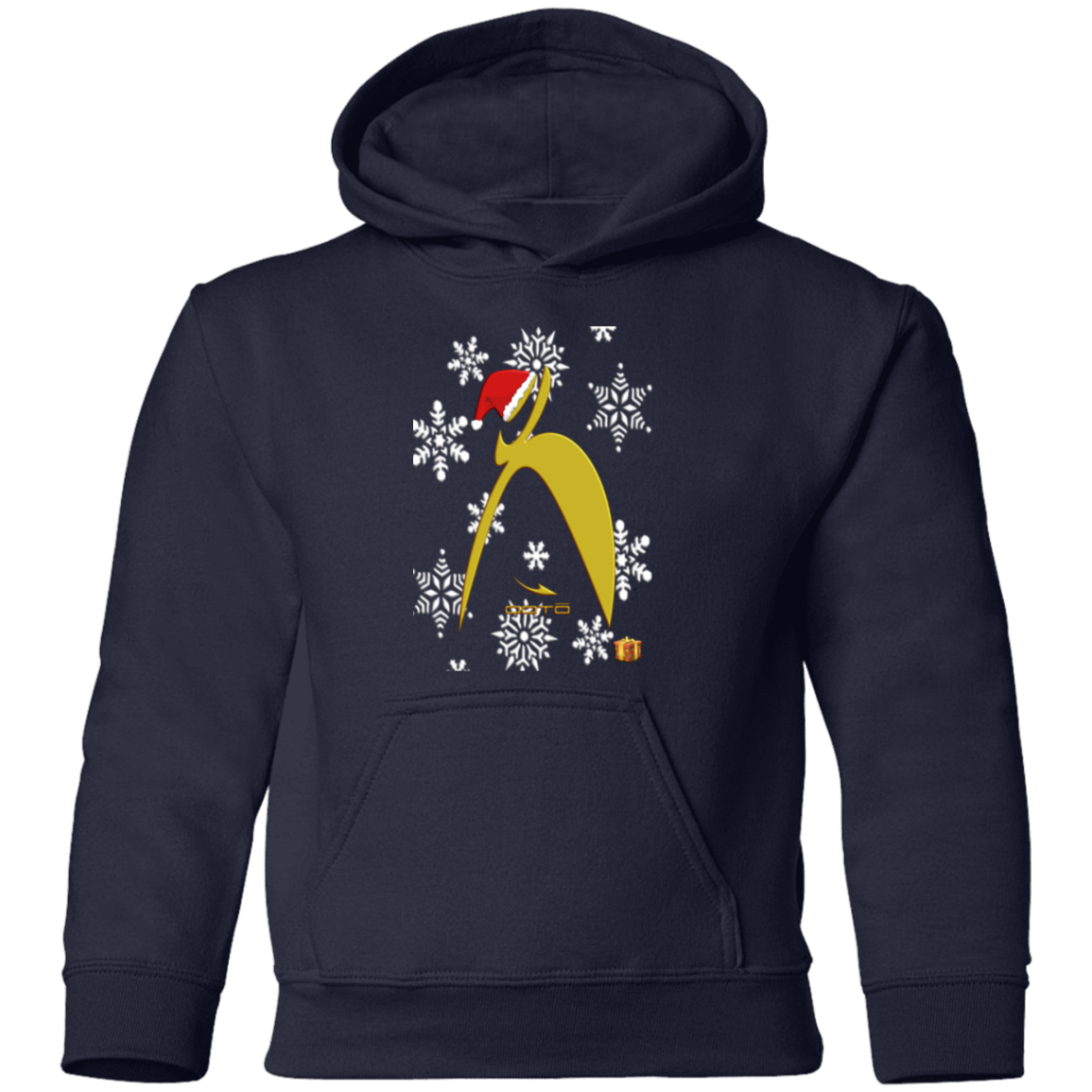 OOTO - BIG STEPPIN GLYPHIC SANTA - G185B Youth Pullover Hoodie - 7 COLORS -