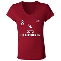 Thumbnail for OOTO - CALIFORNIA - B6005 Ladies' Jersey V-Neck T-Shirt - 6 COLORS -