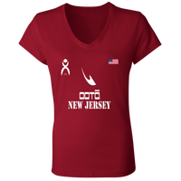 Thumbnail for OOTO - NEW JERSEY - B6005 Ladies' Jersey V-Neck T-Shirt - 6 COLORS -