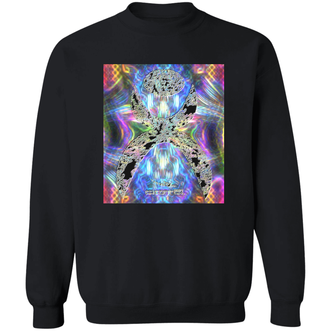 OOTO - GLYPHIC EN HALTED PHASE PLASMATIC NEON - G180 Crewneck Pullover Sweatshirt - 10 COLORS -