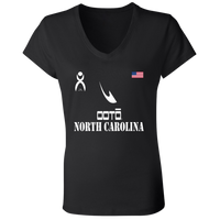 Thumbnail for OOTO - NORTH CAROLINA - B6005 Ladies' Jersey V-Neck T-Shirt - 6 COLORS -