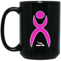 Thumbnail for OOTO - GLYPHIC EN PINK WHITE IG - BM15OZ 15 oz. Black Mug - 1 COLOR -