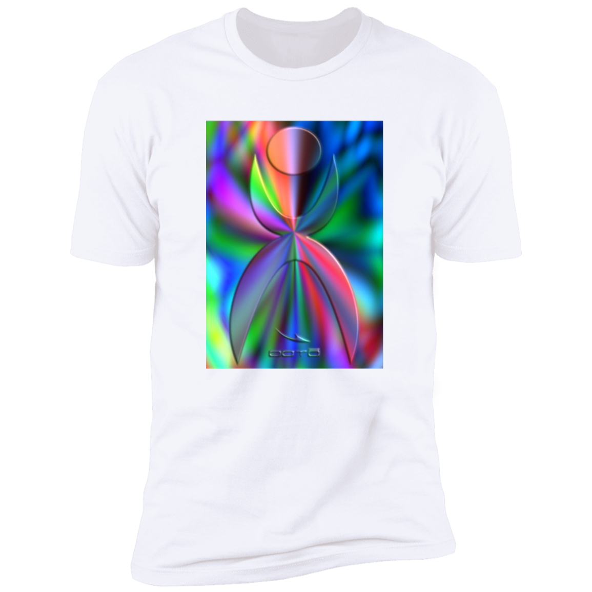 GLYPHIC EN GLASS PRISMATIC - NL3600 Premium Short Sleeve T-Shirt - 8 COLORS -