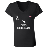 Thumbnail for OOTO - RHODE ISLAND - B6005 Ladies' Jersey V-Neck T-Shirt - 6 COLORS -