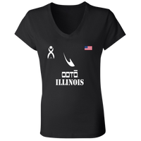 Thumbnail for OOTO - ILLINOIS - B6005 Ladies' Jersey V-Neck T-Shirt - 6 COLORS -