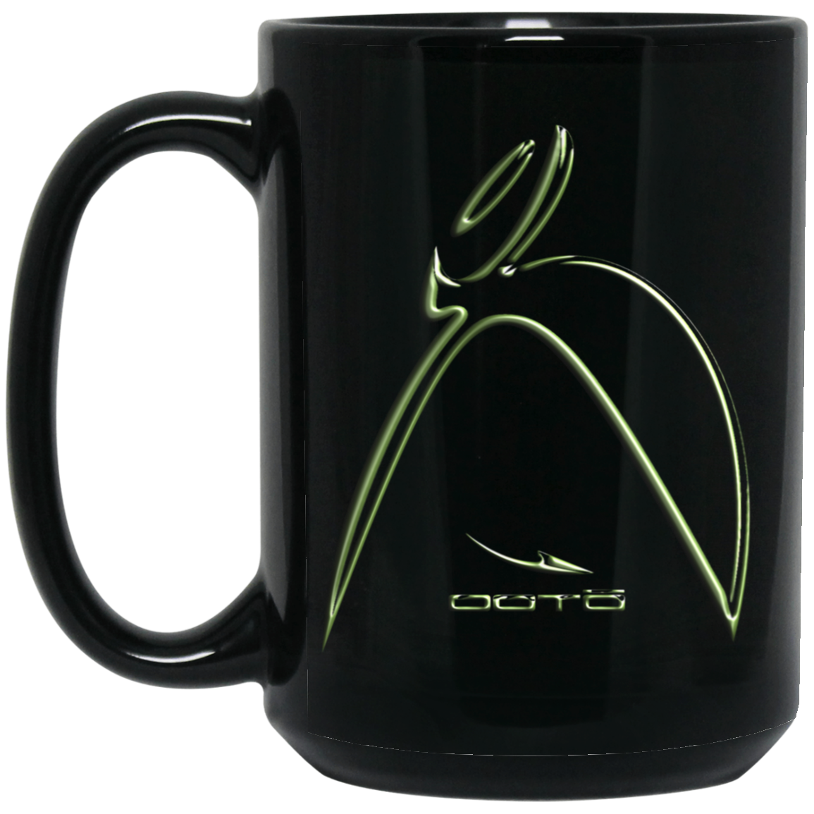 OOTO - BIG STEPPIN GLYPHIC X1 - BM15OZ 15 oz. Black Mug - 1 COLOR -