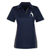 Thumbnail for OOTO - BIG STEPPIN GLYPHIC - SM M386W Harriton Womens Colorblock Polo - 4 COLORS -